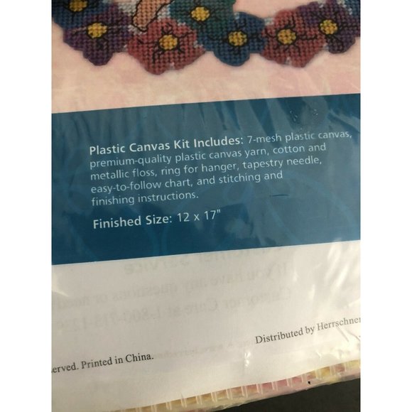 COPY - Craftways Fairy Wall Hanging Cross Stitch 12x17 Plastic Canvas Kit Cotta… - Picture 4 of 5